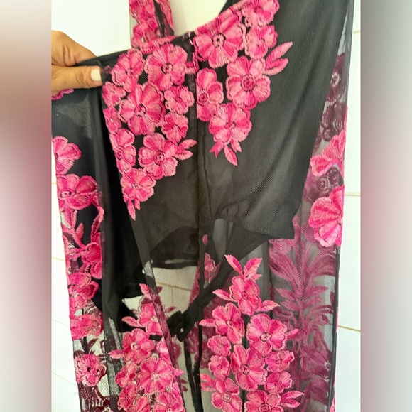 For Love and Lemons Temecula Cut Out Embroidered Lace Maxi Dress - Picture 15 of 15